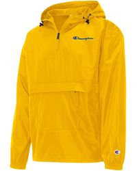 Champion - Packable Half-zip Hooded Water-resistant Jacket - Lyst