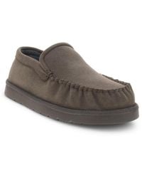 Staheekum - Curb Memory Foam Moccasin Suede Slippers - Lyst