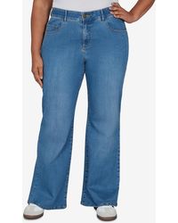 Ruby Rd. - Plus Size Flare Mid-rise Jeans - Lyst