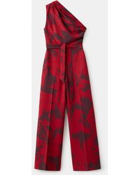Mango - Printed Asymmetrical Jumpsuit - Lyst