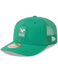 KTZ - Philadelphia Eagles 2025 Sideline Throwback 9seventy Trucker Adjustable Hat - Lyst