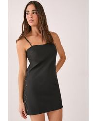Nasty Gal - Cutwork Side Tailored Strappy Mini Dress - Lyst