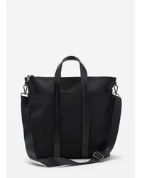 Mango - Multi-functional Combined Leather Bag - Lyst