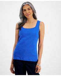 Style & Co. - Cotton Square-neck Tank Top - Lyst