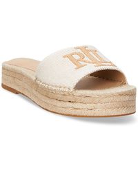 Ralph Lauren - Polly Espadrille Flat Sandals - Lyst