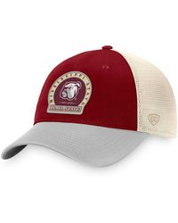 Top Of The World - Mississippi State Bulldogs Refined Trucker Adjustable Hat - Lyst