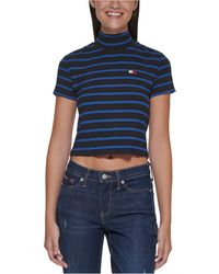 tommy hilfiger side stripe mock