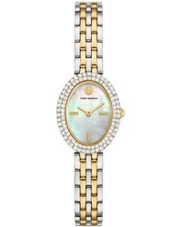 Tory Burch - The Oval Two-tone Stainless Steel Bracelet Watch 28mm - Lyst