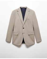 Mango - Slim-fit Wool Suit Blazer - Lyst