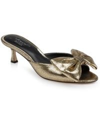 Badgley Mischka - Kora Bow Slide Evening Sandal - Lyst