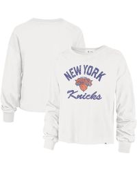 '47 - New York Knicks Parkway Wrapped Up Long Sleeve T-shirt - Lyst