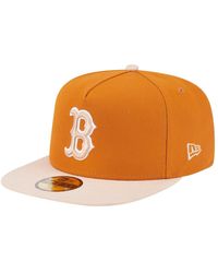 KTZ - Orange/light Beige Boston Red Sox Two-tone Color Pack A-frame 59fifty Fitted Hat - Lyst