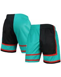 Mitchell & Ness - Black/turquoise Vancouver Grizzlies Hardwood Classics 2001 Split Swingman Shorts - Lyst