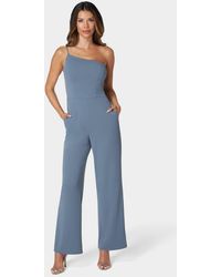 Bebe - One Shoulder Core Jumpsuit - Lyst