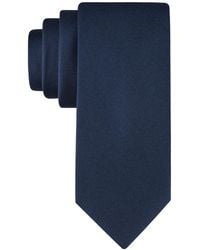 Calvin Klein - Silver-spun Solid Tie - Lyst