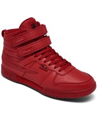 red fila high tops