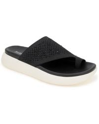 Kenneth Cole - Teffi Knit Round Toe Flat Sandals - Lyst