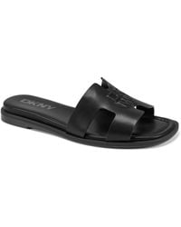 DKNY - Columba Slide Flat Sandals - Lyst