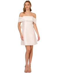 Adrianna Papell - Mikado Bow-back Cocktail Dress - Lyst