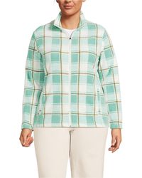 Lands' End - Plus Size Anyweather Fleece Full Zip Print Jacket - Lyst