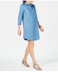 karen scott denim dress
