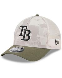 KTZ - Light Beige/olive Tampa Bay Rays 2025 Armed Forces Day 9forty M-crown A-frame Adjustable Hat - Lyst
