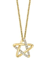 Lali Jewels - Diamond Star 18" Pendant Necklace (1/6 Ct. T.w. - Lyst