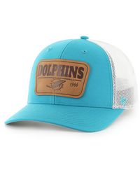 '47 - Aqua/white Miami Dolphins Thrash Trophy Flex Hat - Lyst