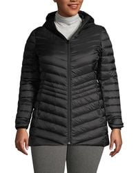 Lands' End - Tall Wanderweight Packable Down Hooded Long Jacket - Lyst
