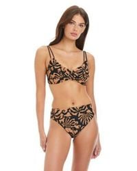 Sanctuary - Twist Front Bikini Top High Rise Bottoms - Lyst