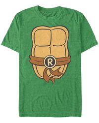 Fifth Sun Nickelodeon Teenage Mutant Ninja Turtles Raphael Chest Costume Short Sleeve T-shirt - Green