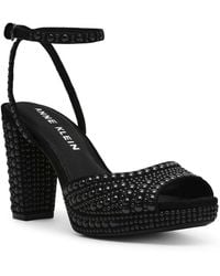 Anne Klein - Vanna-p Embellished Block Heel Dress Sandals - Lyst