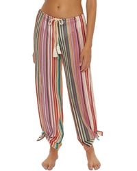 Becca - Seaside Striped Crochet Cover Up Pants - Lyst