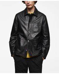 Mango - 100% Nappa Leather Jacket - Lyst