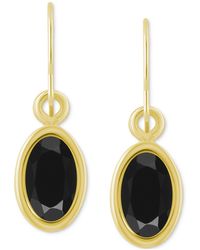 Macy's - Oval Gemstone Drop Earrings - Lyst