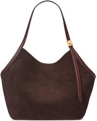 Kate Spade - Deco Large Suede Tulip Tote Bag - Lyst