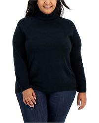 Karen Scott Plus Size Cotton Turtleneck 