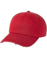 Levi's - Distressed Baseball Hat - Lyst