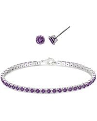 Macy's - Simulated Round Laydown Bracelet - Lyst