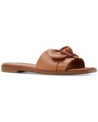 ALDO - Lavinia Knot-trim Slide Flat Sandals - Lyst