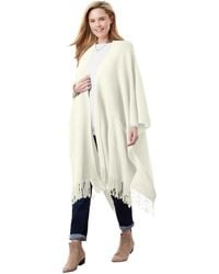 Woman Within - Within Fringed Cape - Lyst