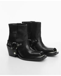 Mango - Buckle Ankle Boots - Lyst
