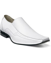 Stacy Adams - Templin Leather Bike Toe Loafers - Lyst