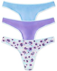 On Gossamer - Mesh Hip G 3 Pack Underwear 3512p3 - Lyst