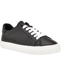 Calvin Klein - Camzy Round Toe Lace-up Casual Sneakers - Lyst