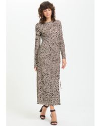 Olsen - Modern Animal Fitted Midi Dress - Lyst