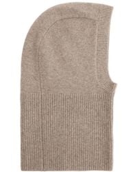 Mango - Selection Knit Ribbed Wool/cashmere-blend Balaclava - Lyst