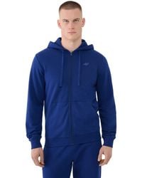 4F - Men S Zip-up Sweatshirt With A Hood - Lyst