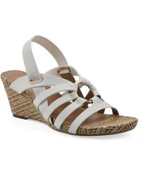 White Mountain - Ataps Round Toe Wedge Sandals - Lyst