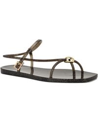 Nine West - Shells Jelly Strappy Flat Sandals - Lyst